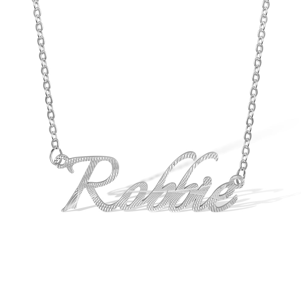 Custom Embossed Name Necklace