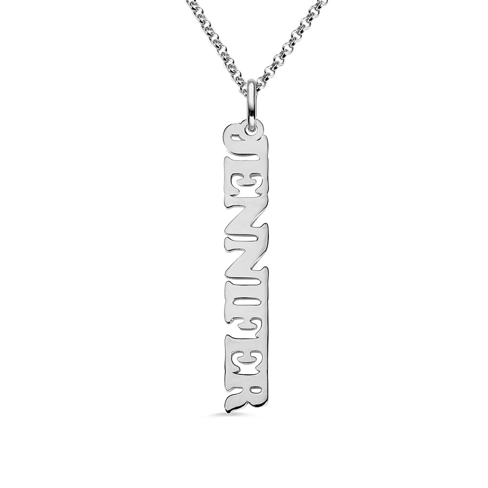 Personalized Vertical Name Necklace for birthdays and anniversaries